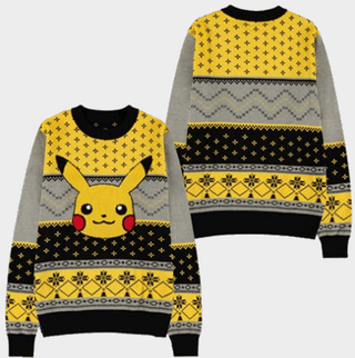 Pokemon - Men's Pikachu Christmas Jumper - XL